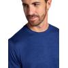 image:imageGaiam Mens Everyday Basic Crewneck Top Standard Fit Stretch Midweight MaterialMedieval Blue Heather