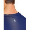 image:imageGaiam Mens Omtech Short Sleeve Crewneck TShirt Standard Fit Stretch Lightweight Performance MaterialMedieval Blue