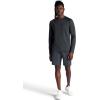 image:imageGaiam Mens Power Long Sleeve Crewneck Top Standard Fit Stretch Heavyweight Fleece MaterialBlack Heather