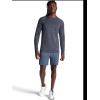 image:imageGaiam Mens Power Long Sleeve Crewneck Top Standard Fit Stretch Heavyweight Fleece MaterialEbony Heather