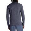 image:imageGaiam Mens Power Long Sleeve Crewneck Top Standard Fit Stretch Heavyweight Fleece MaterialEbony Heather