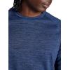 image:imageGaiam Mens Power Long Sleeve Crewneck Top Standard Fit Stretch Heavyweight Fleece MaterialNavy Heather