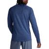 image:imageGaiam Mens Power Long Sleeve Crewneck Top Standard Fit Stretch Heavyweight Fleece MaterialNavy Heather