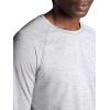 image:imageGaiam Mens Power Long Sleeve Crewneck Top Standard Fit Stretch Heavyweight Fleece MaterialSleet Heather