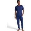 image:imageGaiam Mens Zen Flex Jogger Standard Fit 30 Inseam Stretch Midweight MaterialMedieval Blue