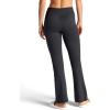 image:imageGaiam Womens Marled HighRise Flare Pant Slim Fit 315 Inseam Stretch Midweight Heathered MaterialBlack Heather Tap Shoe