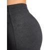 image:imageGaiam Womens Marled HighRise Flare Pant Slim Fit 315 Inseam Stretch Midweight Heathered MaterialBlack Heather Tap Shoe