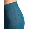 image:imageGaiam Womens Marled HighRise Flare Pant Slim Fit 315 Inseam Stretch Midweight Heathered MaterialReflecting Pond Heather