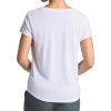 image:imageGaiam Womens Mindful Flower Graphic Crewneck TShirt Relaxed Fit Stretch Lightweight Material Curved HemBright White  Diamond