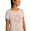 image:imageGaiam Womens Mindful Flower Graphic Crewneck TShirt Relaxed Fit Stretch Lightweight Material Curved HemMushroom  Moon