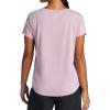 image:imageGaiam Womens Mindful Flower Graphic Crewneck TShirt Relaxed Fit Stretch Lightweight Material Curved HemSea Fog  Moon