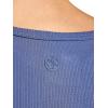 image:imageGaiam Womens Ribbed Crewneck Tank Top Cropped Fit Stretch Midweight Material MoistureWickingBlue Indigo