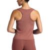 image:imageGaiam Womens Ribbed Crewneck Tank Top Cropped Fit Stretch Midweight Material MoistureWickingCafe Mocha