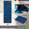 image:imageGaiam Yoga Mat  Folding Travel Fitness amp Exercise Mat  Foldable Yoga Mat for All Types of Yoga Pilates amp Floor Workouts 68L x 24W x 2mm ThickBlue Sundial