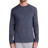 image:imageGaiam Mens Bliss Balance Long Sleeve Crewneck Top Standard Fit Stretch Midweight MaterialCool Grey Heather  Bliss Balance