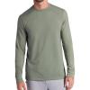 image:imageGaiam Mens Bliss Balance Long Sleeve Crewneck Top Standard Fit Stretch Midweight MaterialSea Spray  Bliss Balance