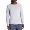 image:imageGaiam Mens Power Long Sleeve Crewneck Top Standard Fit Stretch Heavyweight Fleece MaterialSleet Heather