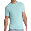 image:imageGaiam Mens Stretch Tech TShirt Standard Fit Stretch Midweight Performance MaterialPastel Turq