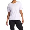 image:imageGaiam Womens Oversized Performance TShirt Oversized Fit Stretch Lightweight MaterialOrchid Hush Heather