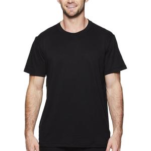 image:imageGaiam Mens Everyday Basic Crewneck Top Standard Fit Stretch Midweight MaterialBlack