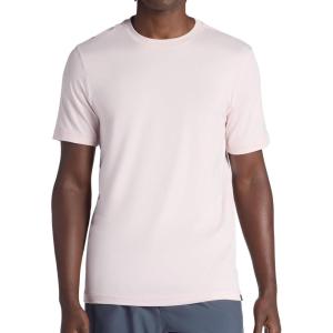 image:imageGaiam Mens Everyday Basic Crewneck Top Standard Fit Stretch Midweight MaterialCrystal Pink