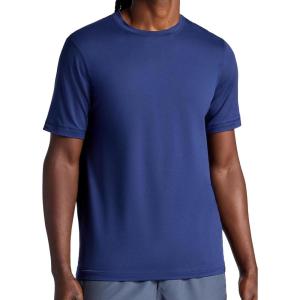image:imageGaiam Mens Everyday Basic Crewneck Top Standard Fit Stretch Midweight MaterialMedieval Blue
