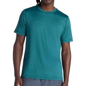 image:imageGaiam Mens Everyday Basic Crewneck Top Standard Fit Stretch Midweight MaterialSea Spray Heather