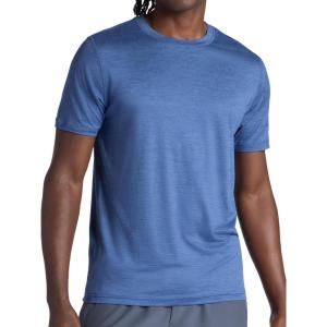 image:imageGaiam Mens Everyday Basic Crewneck Top Standard Fit Stretch Midweight MaterialTrue Navy Heather