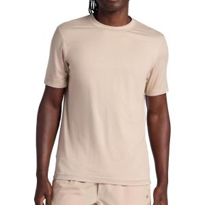 image:imageGaiam Mens Everyday Basic Crewneck Top Standard Fit Stretch Midweight MaterialWhite Pepper