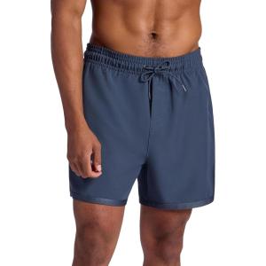image:imageGaiam Mens Lunge 5 Short Standard Fit Stretch Lightweight Material MoistureWickingCool Grey
