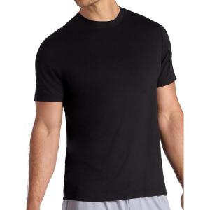 image:imageGaiam Mens Stretch Tech TShirt Standard Fit Stretch Midweight Performance MaterialBlack