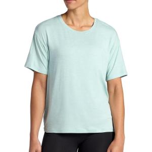 image:imageGaiam Womens Oversized Performance TShirt Oversized Fit Stretch Lightweight MaterialBlue Haze Heather
