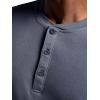 image:imageGaiam Mens Bliss Balance Short Sleeve Henley TopCool Grey