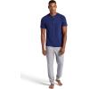 image:imageGaiam Mens Bliss Balance Short Sleeve Henley TopMedieval Blue
