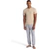 image:imageGaiam Mens Bliss Balance Short Sleeve Henley TopWhite Pepper