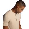 image:imageGaiam Mens Bliss Balance Short Sleeve Henley TopWhite Pepper