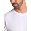 image:imageGaiam Mens Everyday Basic Raglan Top Standard Fit Stretch Midweight Jersey MaterialStark White