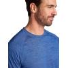 image:imageGaiam Mens Everyday Basic Raglan Top Standard Fit Stretch Midweight Jersey MaterialTrue Navy Heather
