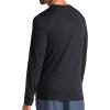 image:imageGaiam Mens Long Sleeve Crewneck Top Standard Fit Stretch Midweight MaterialBlack Heather  Intent