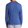 image:imageGaiam Mens Long Sleeve Crewneck Top Standard Fit Stretch Midweight MaterialTrue Navy  Bliss Balance