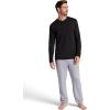 image:imageGaiam Mens Long Sleeve Henley Shirt Standard Fit Stretch Midweight MaterialBlack  Bliss Balance