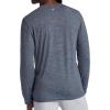 image:imageGaiam Mens Long Sleeve Henley Shirt Standard Fit Stretch Midweight MaterialEbony Heather  Commuter
