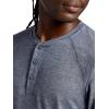 image:imageGaiam Mens Long Sleeve Henley Shirt Standard Fit Stretch Midweight MaterialEbony Heather  Commuter