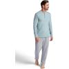image:imageGaiam Mens Long Sleeve Henley Shirt Standard Fit Stretch Midweight MaterialSlate  Bliss Balance