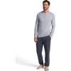 image:imageGaiam Mens Long Sleeve Henley Shirt Standard Fit Stretch Midweight MaterialSleet Heather  Bliss Balance