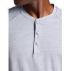 image:imageGaiam Mens Long Sleeve Henley Shirt Standard Fit Stretch Midweight MaterialSleet Heather  Commuter