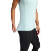 image:imageGaiam Womens Rib Mix Performance TShirt Slim Fit Stretch Lightweight MaterialBlue Haze
