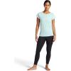 image:imageGaiam Womens Rib Mix Performance TShirt Slim Fit Stretch Lightweight MaterialBlue Haze