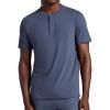 image:imageGaiam Mens Bliss Balance Short Sleeve Henley TopCool Grey