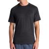 image:imageGaiam Mens Everyday Basic Raglan Top Standard Fit Stretch Midweight Jersey MaterialBlack Heather